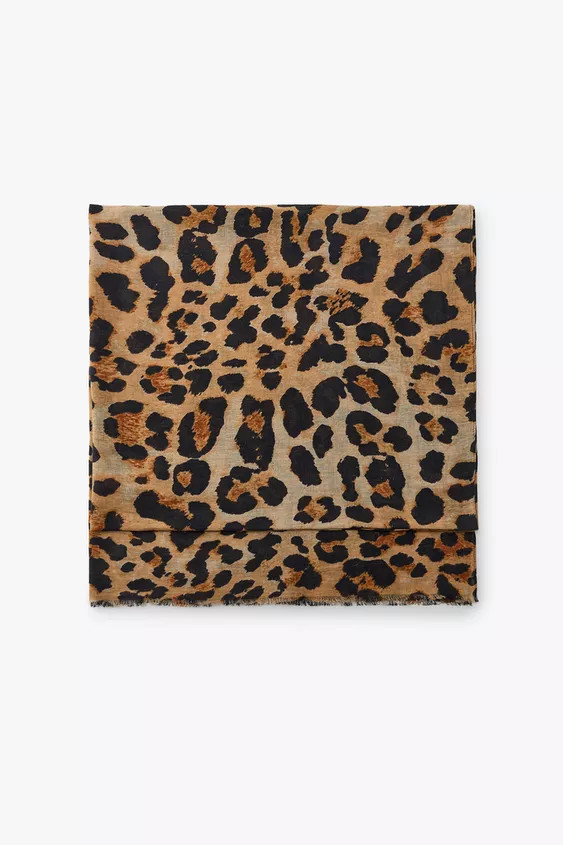 ANIMAL PRINT SCARF | Zara UK