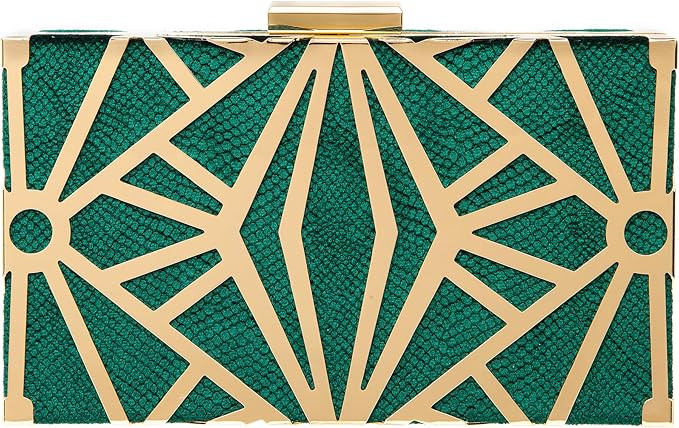 CARIEDO Women Evening Bag Elegant Clutch Purse Exquisite Velvet Metal Hollow out Handbags Prom We... | Amazon (US)
