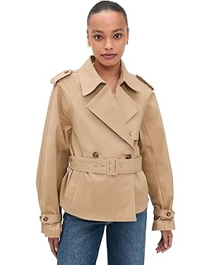 Good American Women's Cropped Trench Jacket | Amazon (US)