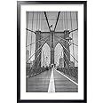 Annecy 24x36 Frame Black 1 Pack, Classic 24x36 Picture Frame Display 20x30 Pictures with Mat or 2... | Amazon (US)