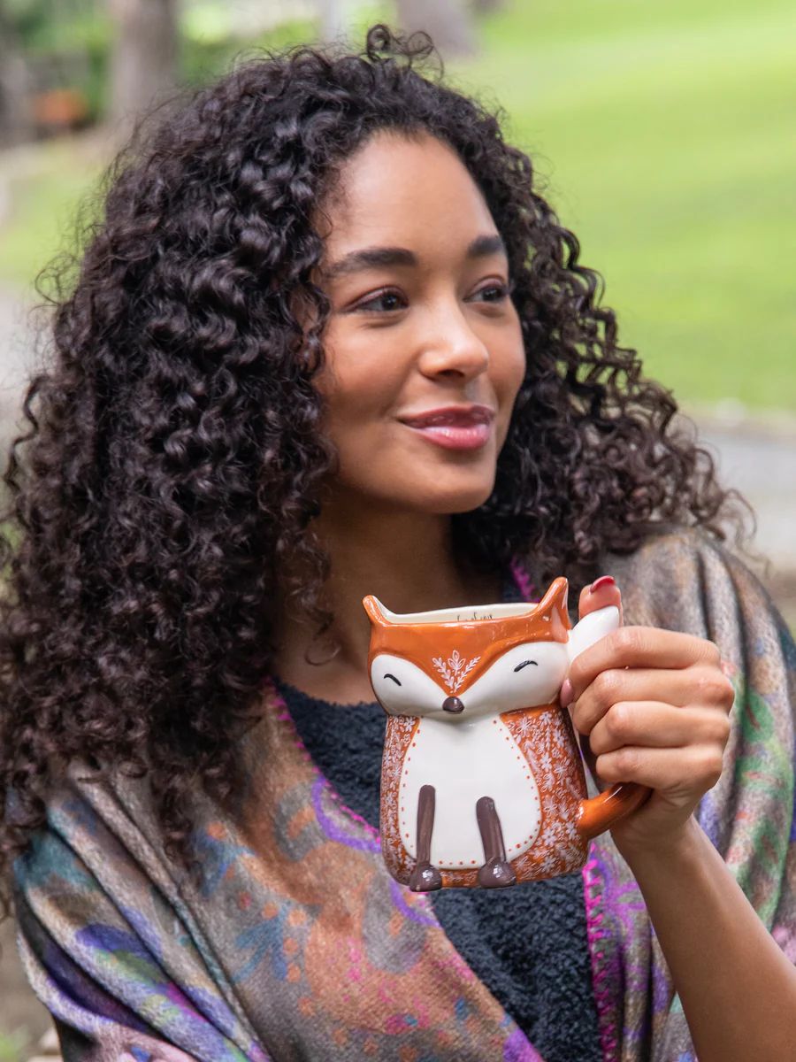 Folk Art Coffee Mug - Francis The Fox | Natural Life