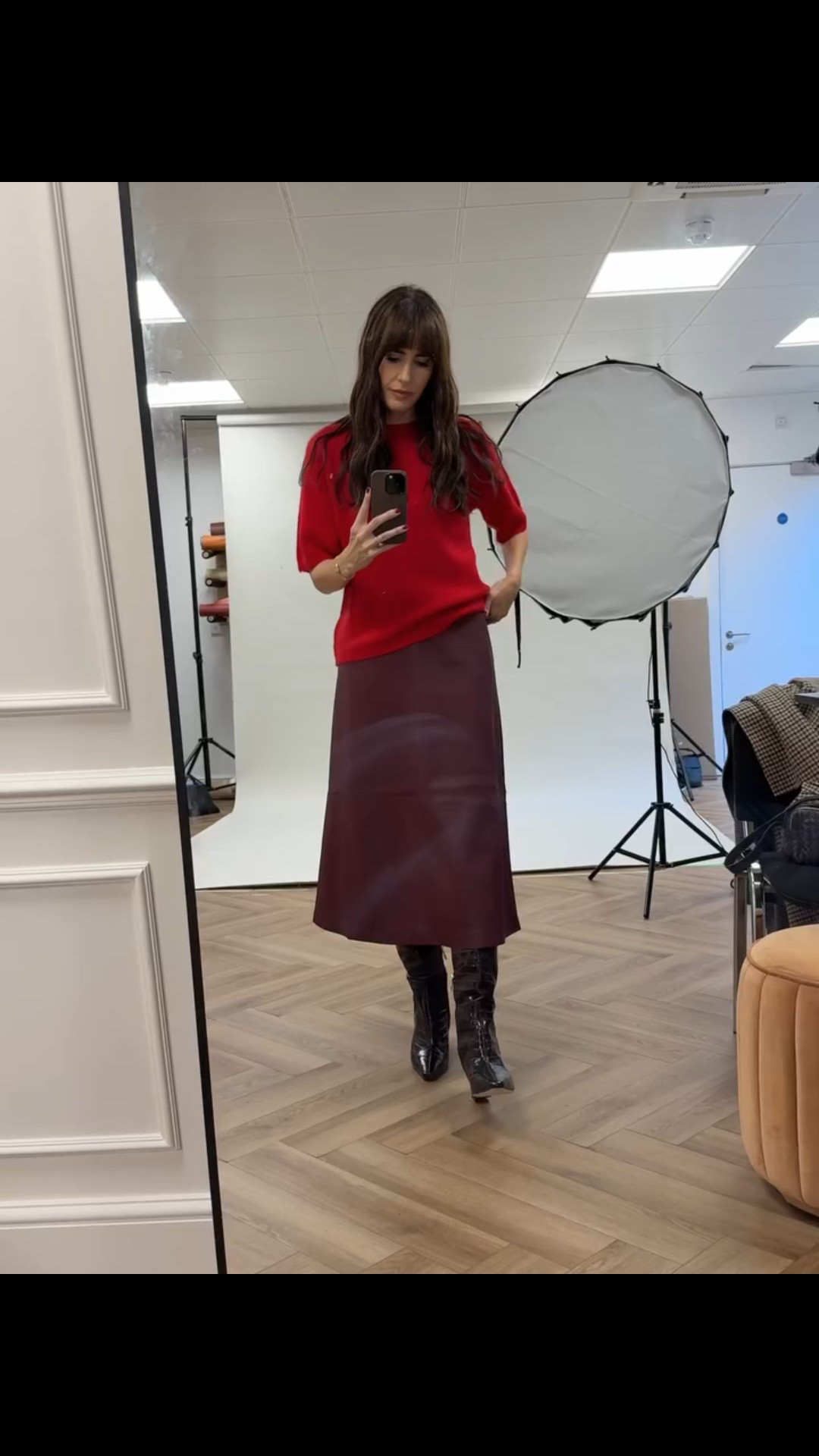 Wearing gorgeous deep reds today on set ❤️

#LTKwinter #LTKstyletip #LTKuk