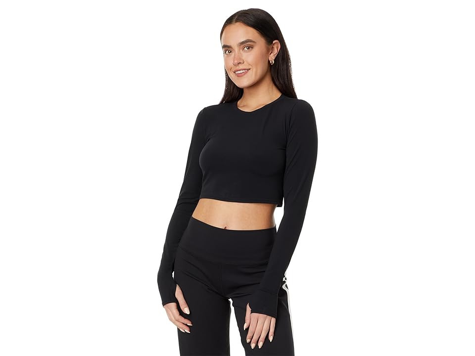 Splits59 Airweight Long Sleeve Crop Women's Clothing Black : XL, Nylon/Spandex | Zappos