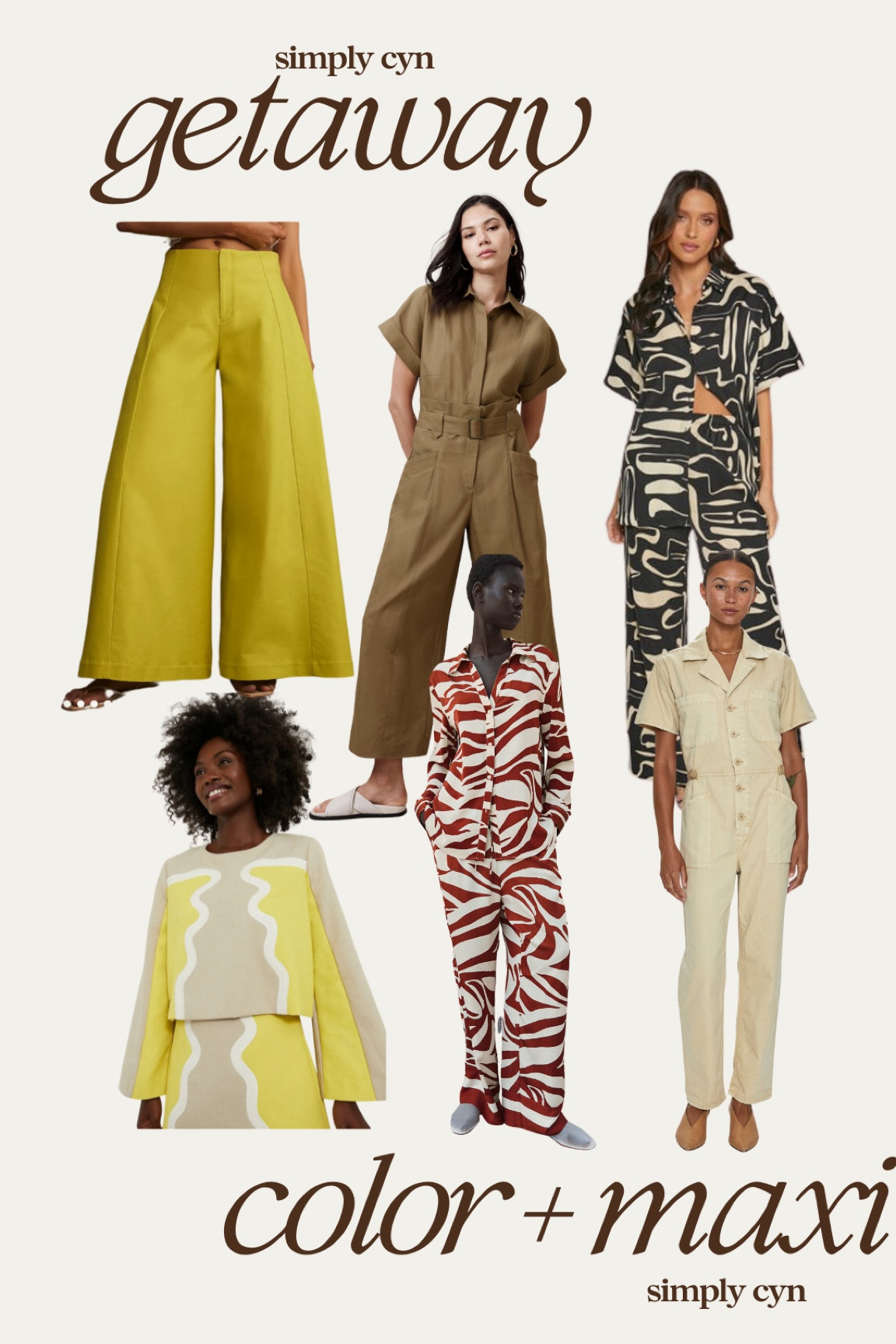 Getaway outfits Mazi and color 🙌🏾🙌🏾

Blouse, print lounge sets, jumpsuit, wide leg pants 

#LTKSeasonal #LTKStyleTip #LTKTravel