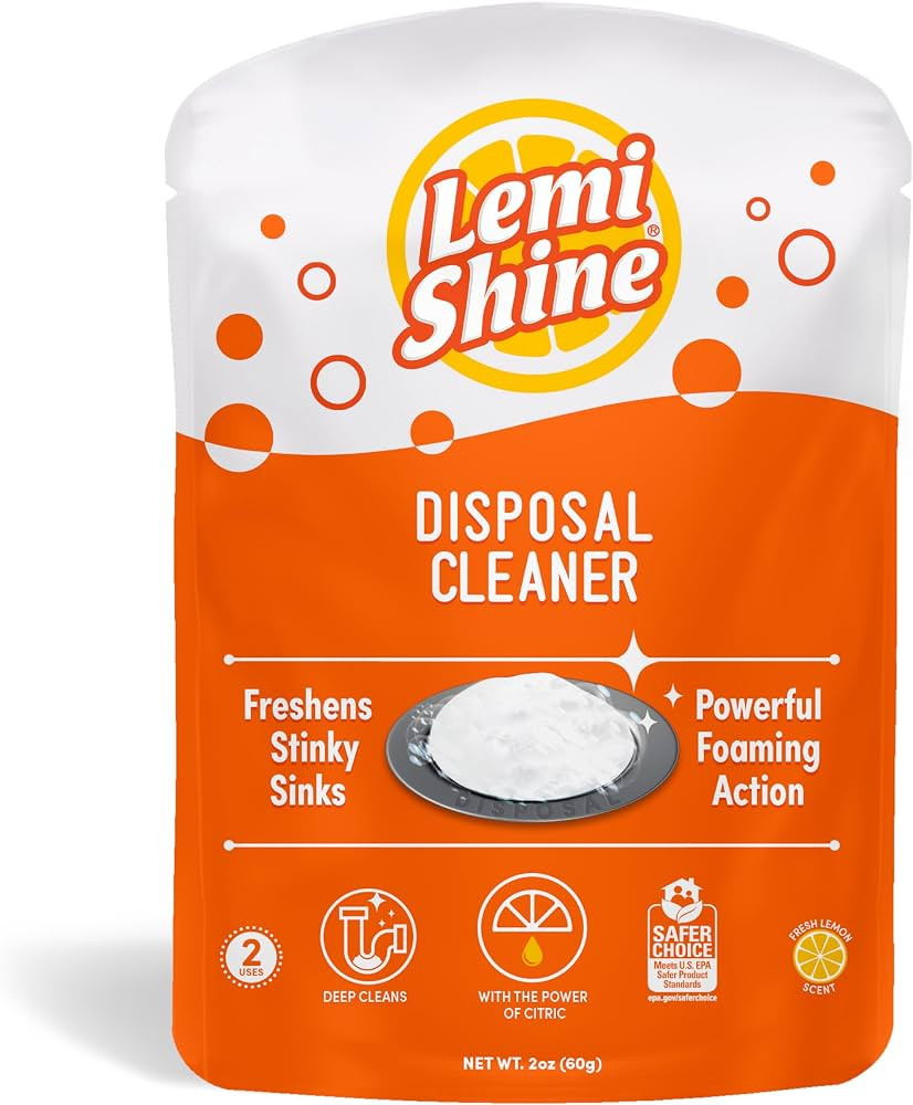 Lemi Shine Garbage Disposal Cleaner and Deodorizer Powered By Citric Acid | Foam Cleaner For Kitc... | Amazon (US)