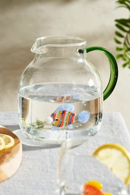 Fish Glass Pitcher | Anthropologie (US)