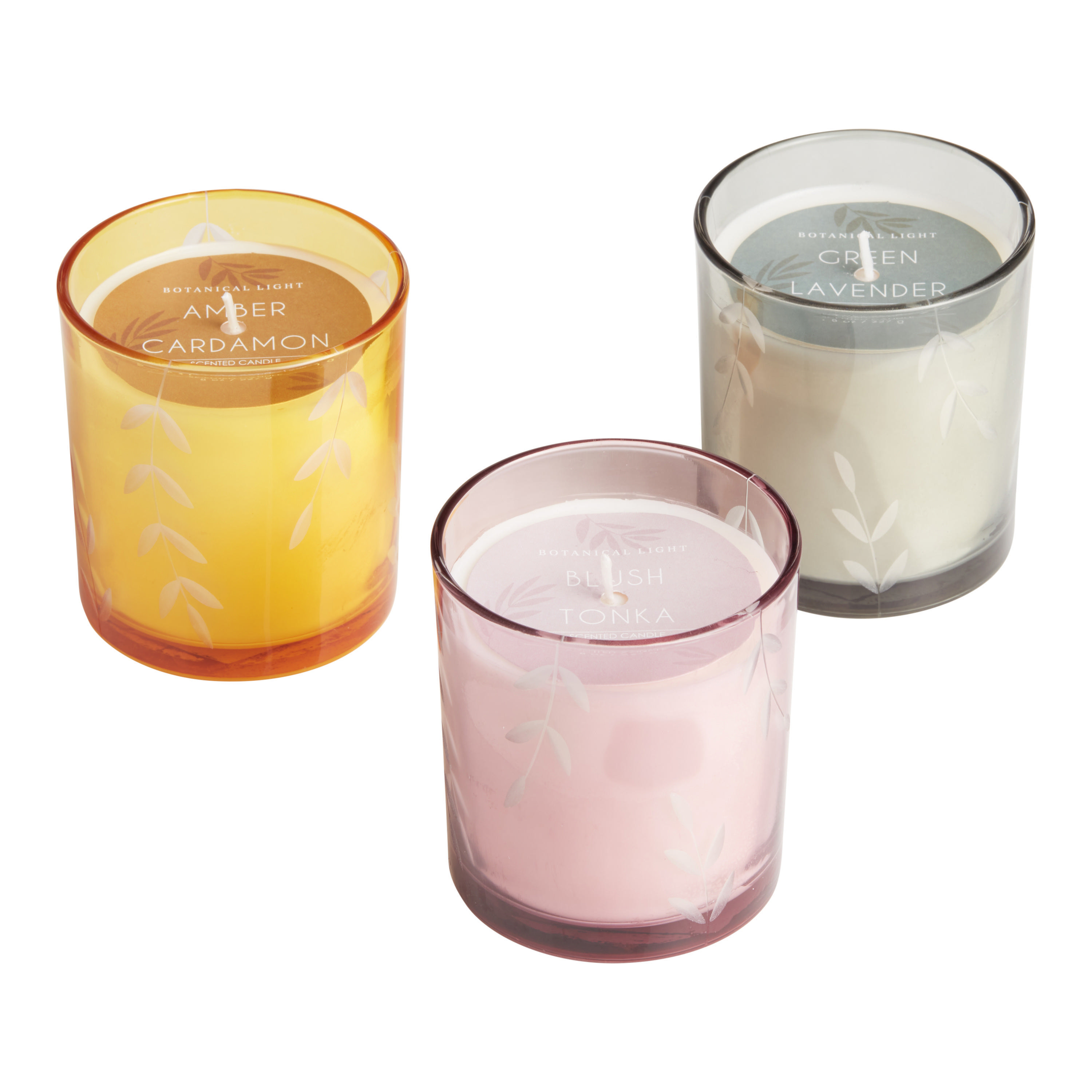 Large Bubble Glass Botanical Scented Candle | World Market