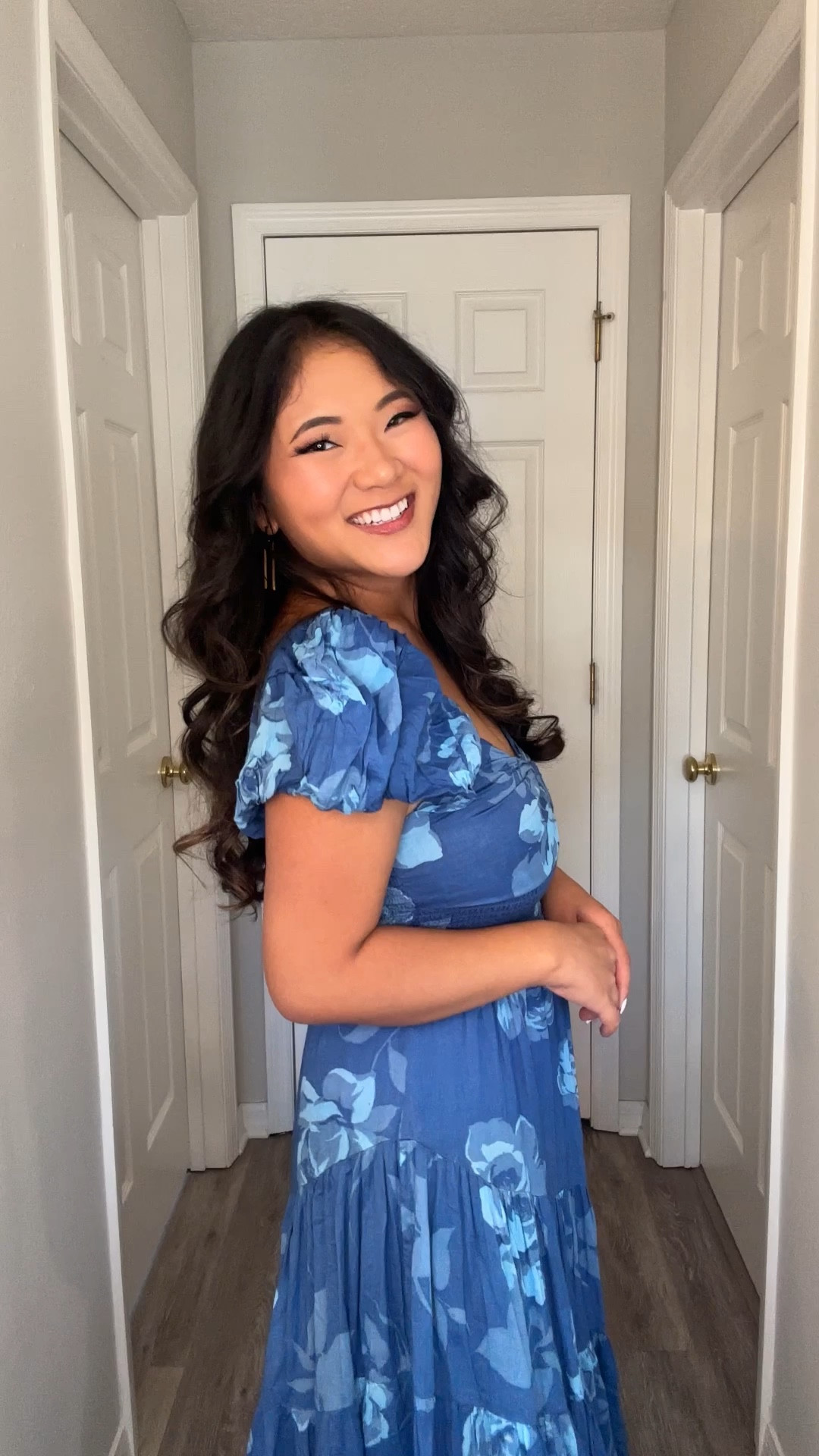 A few of my favorite blue floral dressess