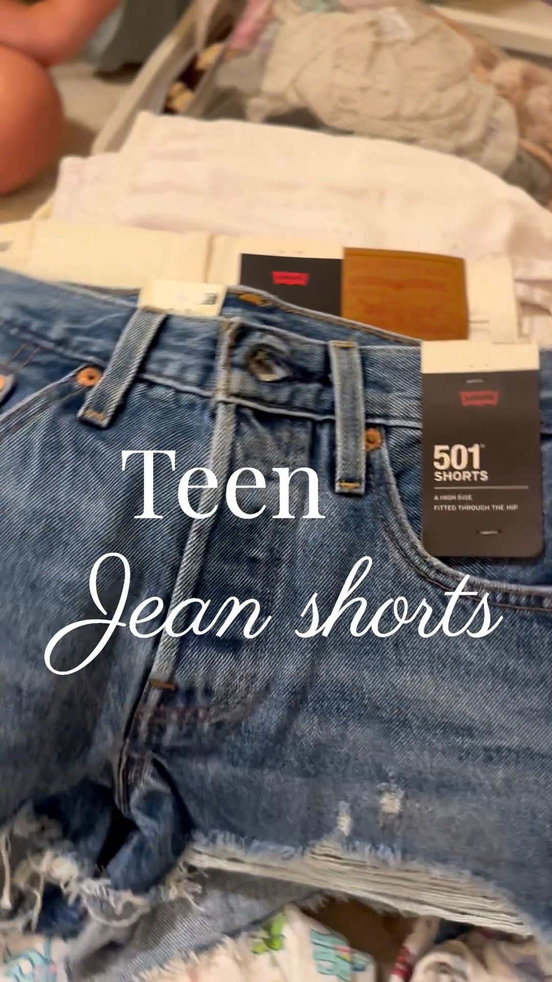 #levis jean shorts for my pre teens