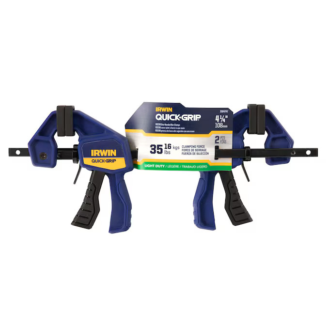 IRWIN QUICK-GRIP 2-Pack 4-1/4-in Micro Handed Bar Clamp | Lowe's