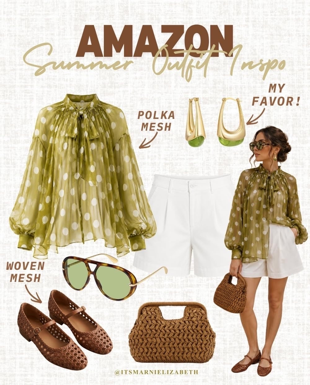 Summer outfit inspo! 💚

Such a fun and chic look and all affordable from Amazon! So versatile and cute for a day or night look! ✨ 

Spring outfit, summer outfit, vacation outfit, travel inspo, travel wear, outfit ideas, Amazon finds

#LTKgrwm #LTKootd #LTKSeasonal