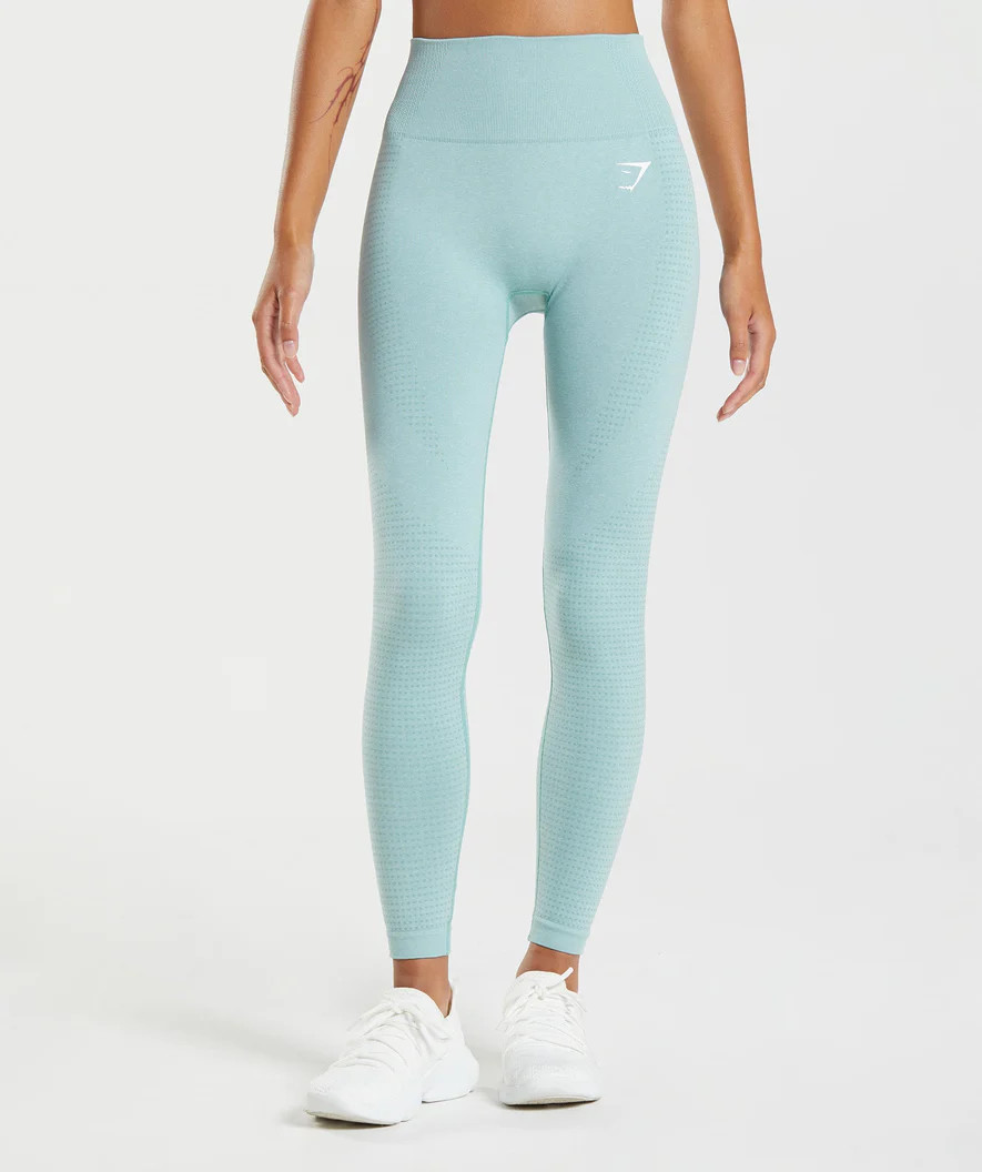 Gymshark Vital Seamless 2.0 Leggings - Pearl Blue Marl | Gymshark US