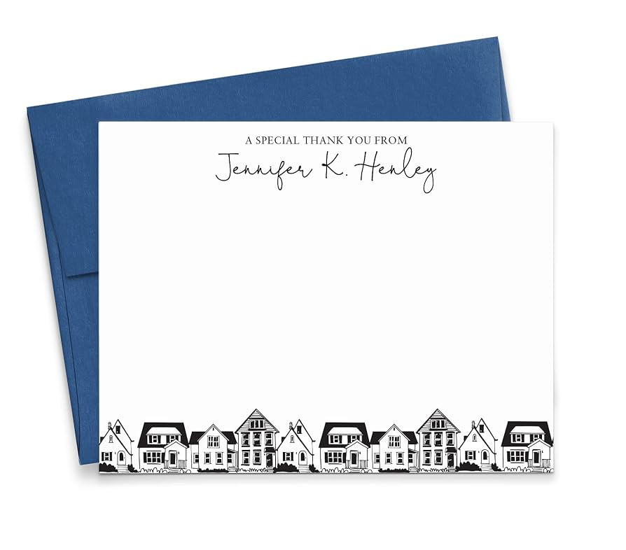 Personalized Real Estate Stationery Set, Personalized Business Stationary for Real Estate Agent, ... | Amazon (US)