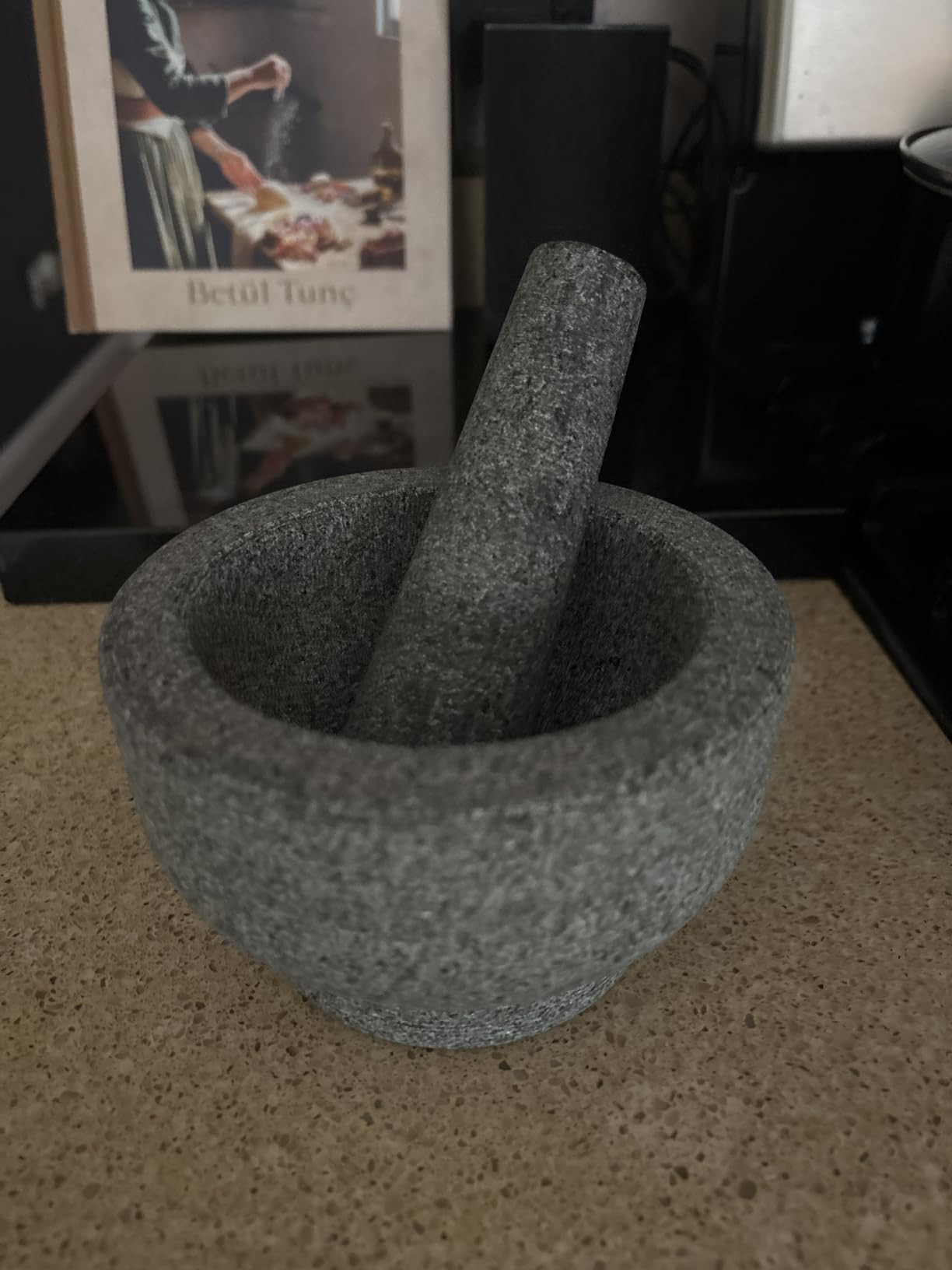 GORILLA GRIP Heavy Duty Mortar and Pestle Set with Slip Resistant Base, 100% Granite Stone Molcaj... | Amazon (US)