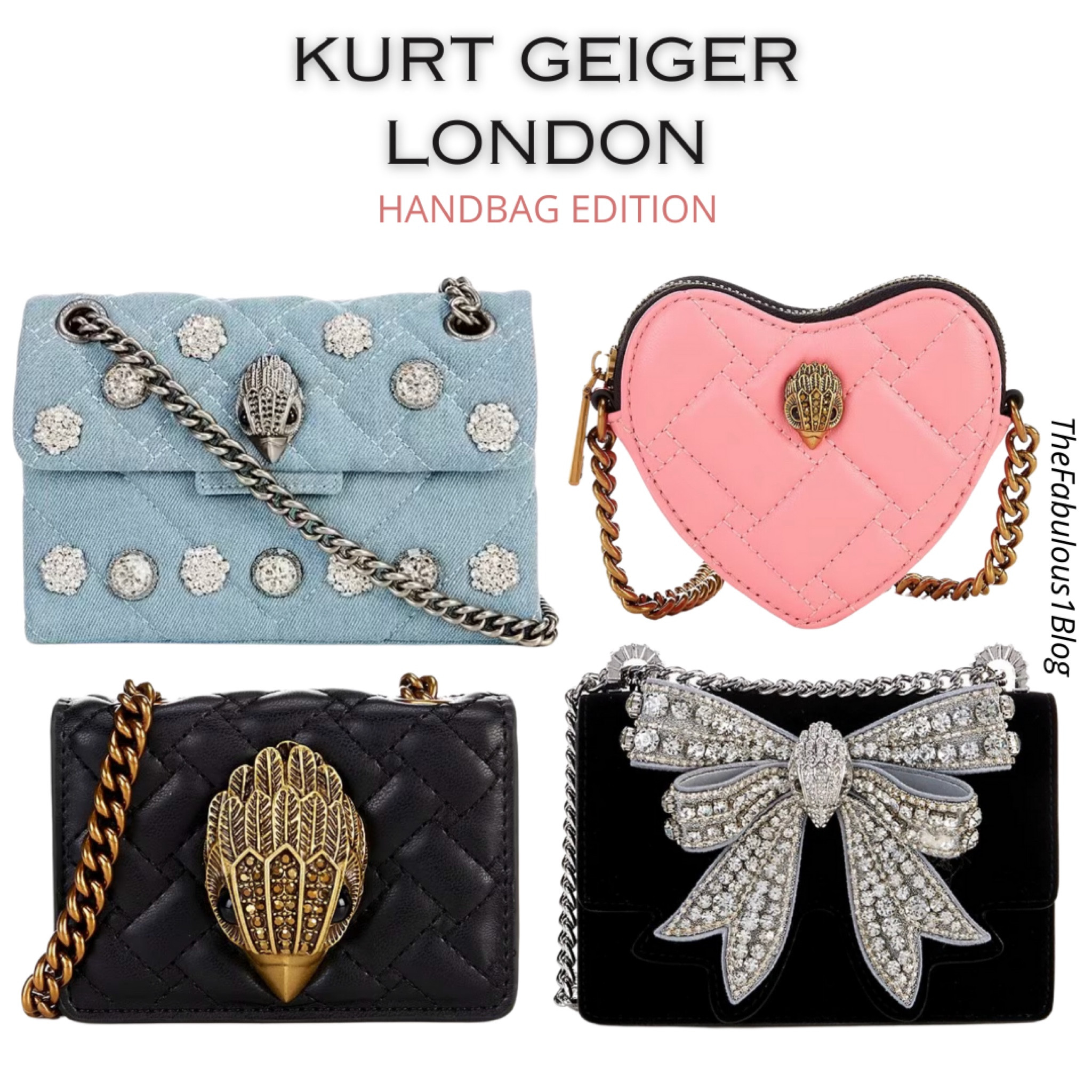 Kurt Geiger London Kensington Micro Quilted Heart Crossbody Bag