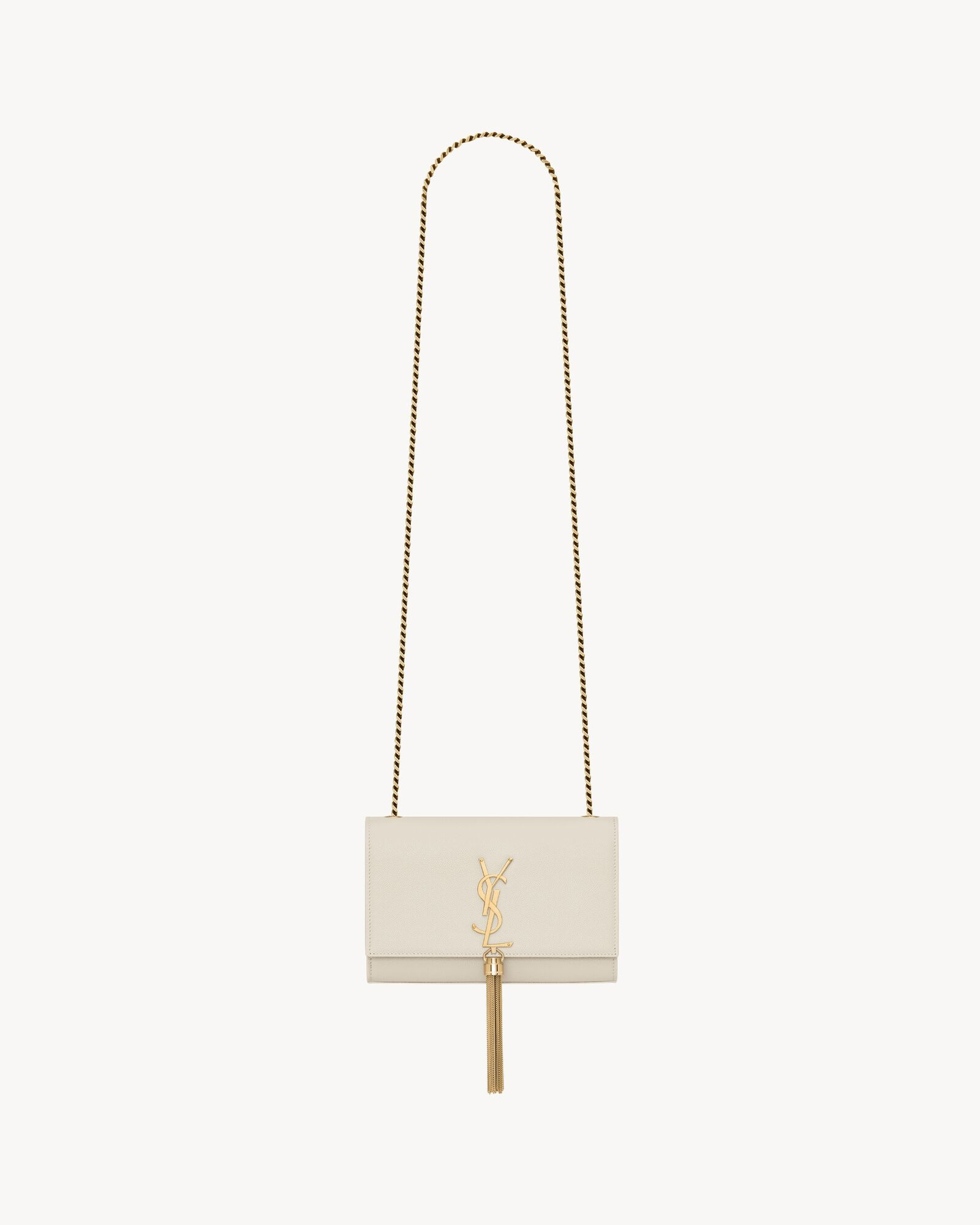 kate small bag with tassel in grain de poudre embossed leather | Saint Laurent Inc. (Global)