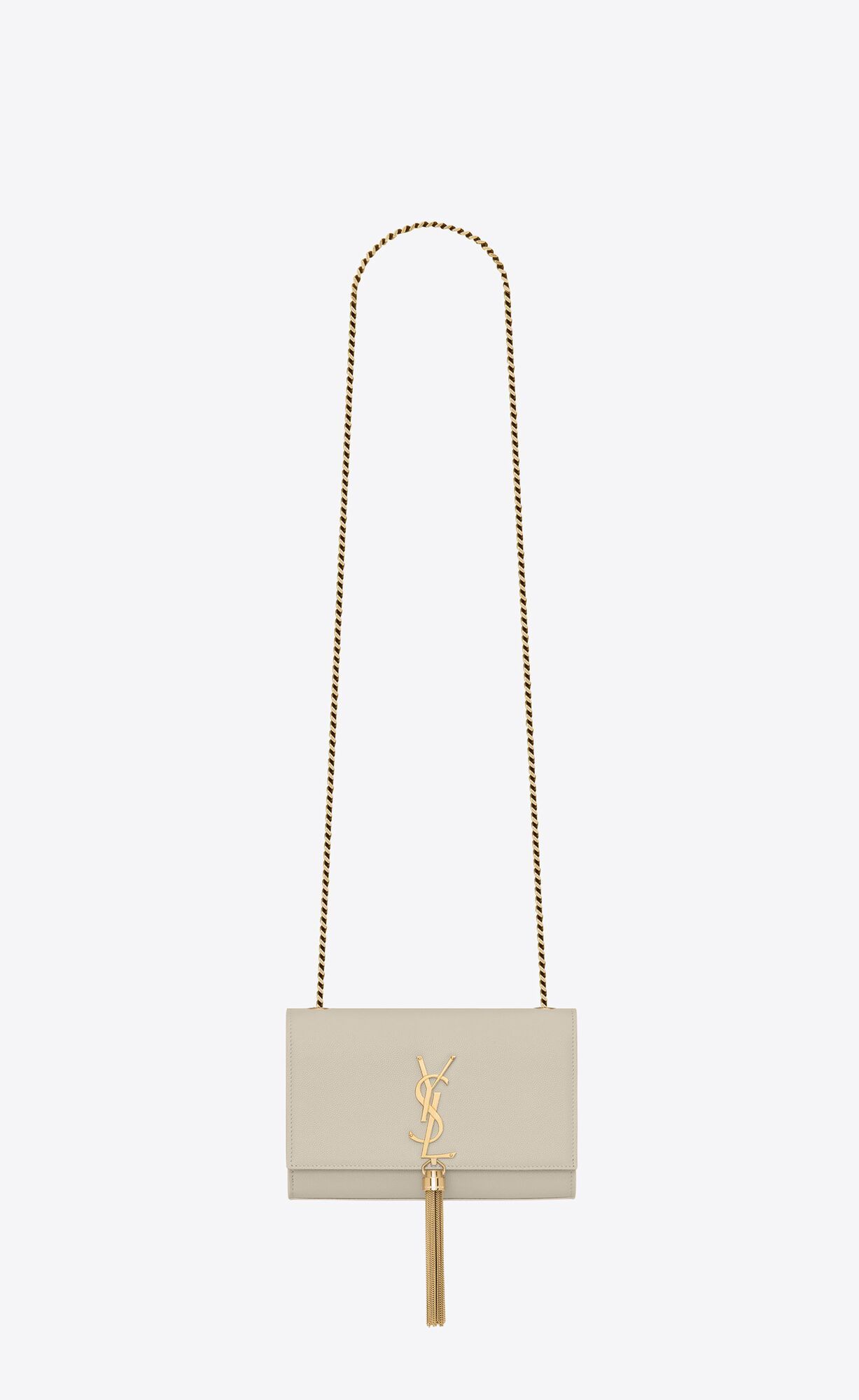 kate small bag with tassel in grain de poudre embossed leather | Saint Laurent Inc. (Global)