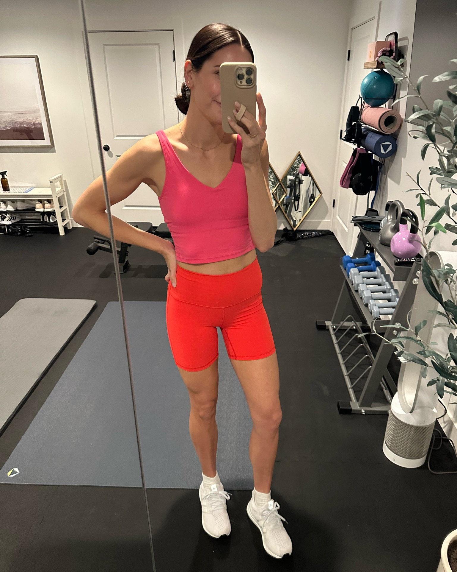 Tank: true to size (S) Lululemon dupe 
Align biker shorts: size up (4) 
Sneakers: TTS 

Electric picks code TAYLOR20 for the necklace 

Amazon workout clothes 

#LTKunder100 #LTKfit #LTKunder50