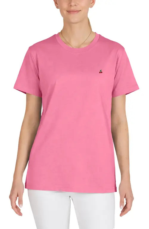 Dalix Womens Lil Cherry Jersey Tee in Charity Pink at Nordstrom, Size Xx-Large | Nordstrom