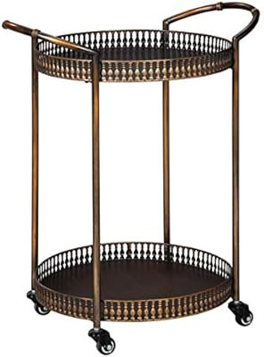 Signature Design by Ashley Clarkburn Bar Cart-Vintage-Bronze Finish | Amazon (US)