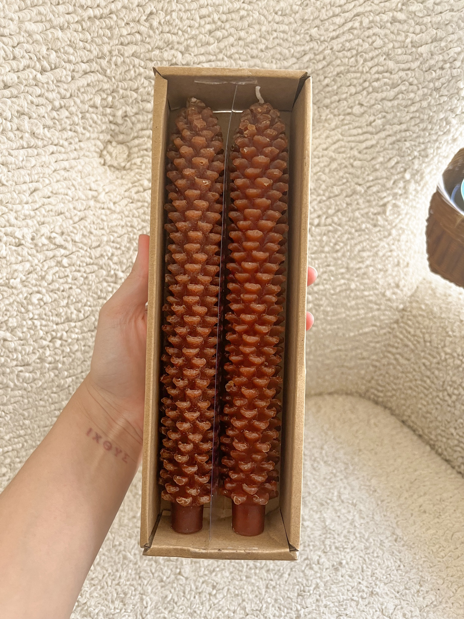 Perfect fall candlesticks
Pinecone candle
Creative co-op
Amazon
Home decor
Fall decor 
Fall find

#LTKSeasonal #LTKFind #LTKhome