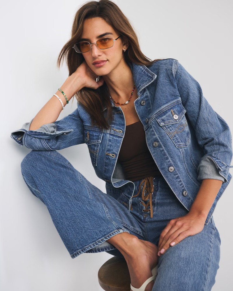 Slim Denim Trucker Jacket | Abercrombie & Fitch (UK)
