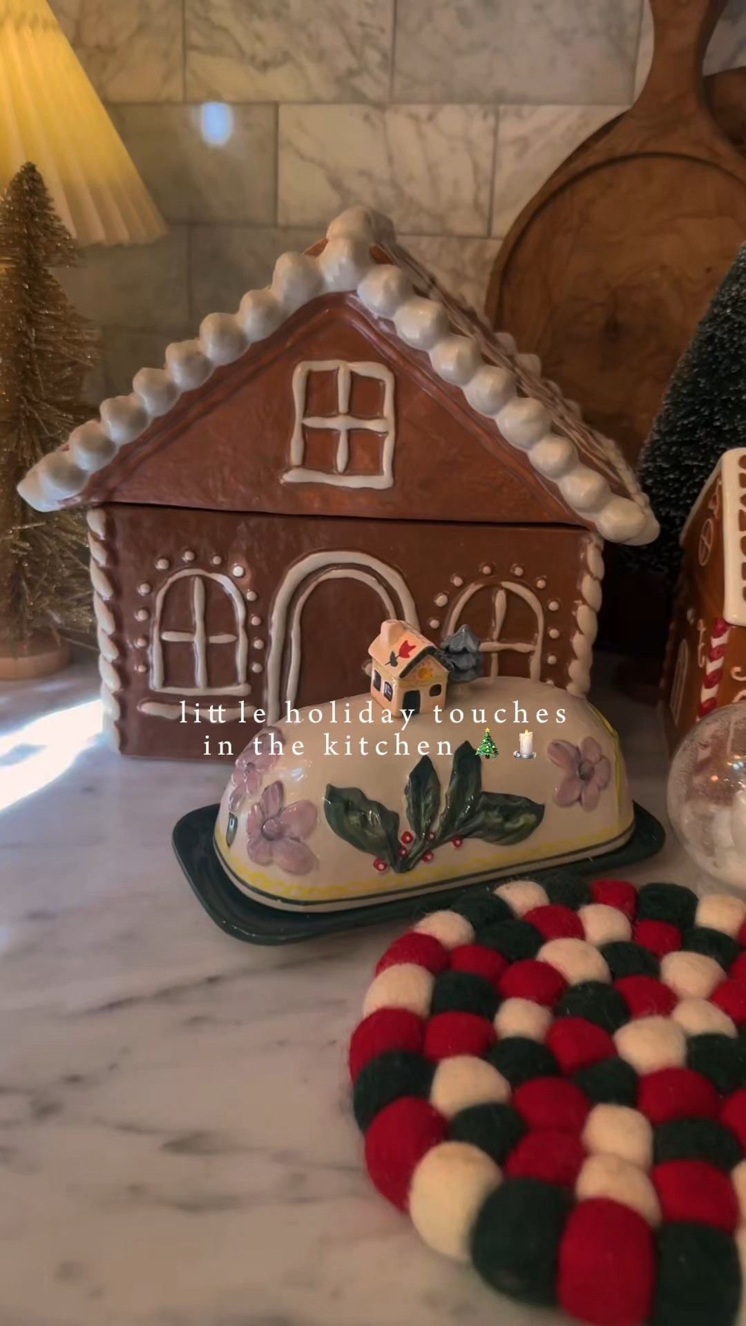 Cozy Christmas kitchen decor that’s actually functional for December:
• warm bulb string lights (not the harsh kind)
• a cute cookie jar you’ll actually refill
• bottle brush trees for tiny corners
• holiday glassware that feels “special” but we use daily
• and pajamas you can wear in public 🖤

Outfit details: I’m in the black lounge set — super soft, crazy stretchy, and looks elevated even though it’s technically pajamas.
I thought I needed a medium… but I’m actually wearing a small.
⚡️ Size down if you want it fitted! Comes in tons of colors.

Small swaps make the kitchen feel festive without overcrowding the counters.
Save this to decorate slowly, sip something warm, and enjoy December ✨🍪

Everything is linked in LTK + the orange cart:
🎄 Bulb string lights
🍪 Christmas cookie jar
🌲 Bottle brush trees
🥂 Holiday glassware
🖤 Cozy lounge set (size down, I’m wearing a small)






#LTKHolidayHome #LTKHome #LTKHolidayDecor #ChristmasKitchenFinds #CozyKitchenDecor #NeutralChristmasDecor #HolidayHomeInspo #LTKFindsUnder50 #MatchingSetOutfit #CozyOutfitIdeas #HomebodyStyle #LoungeSetStyle #HolidayHostingEdit


#LTKvlog #LTKGiftGuide #LTKHoliday