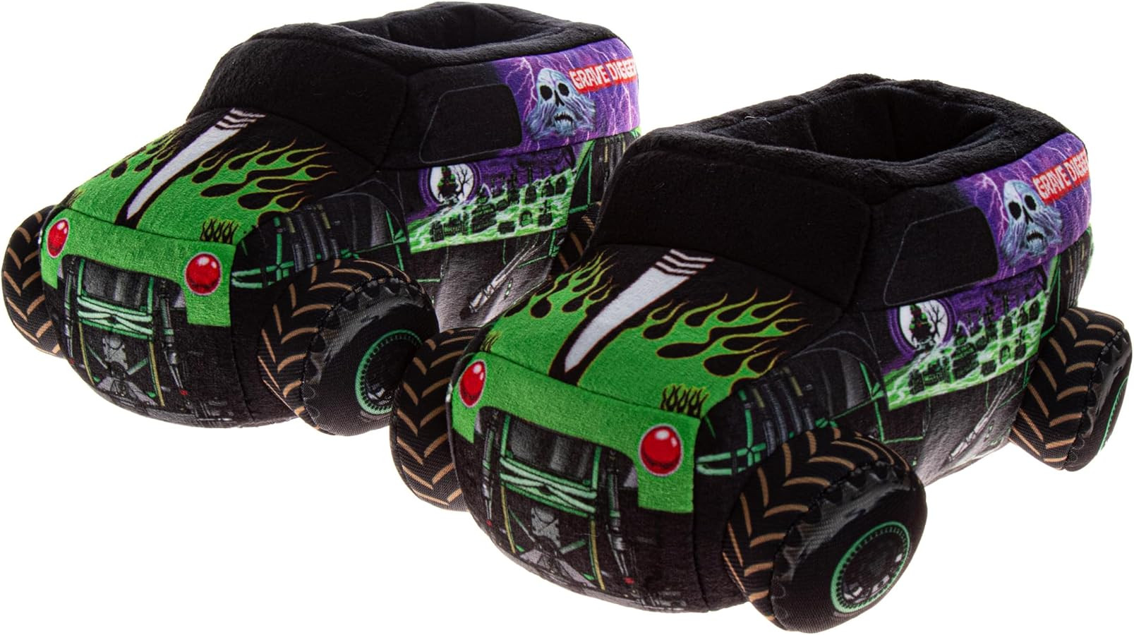Josmo Monster Jam Slipper 3D Monster Truck Plush Slippers for Boys Warm Slip-On House Shoes Grave... | Amazon (US)