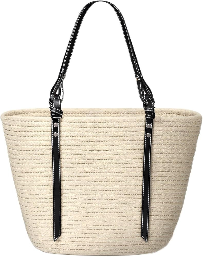 hatisan Crochet Bags for Women Summer Beach Tote Bag Aesthetic Tote Bag Hippie Bag Knit Bag | Amazon (US)