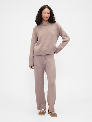 CashSoft Relaxed Ribbed Sweater Pants | Gap Factory