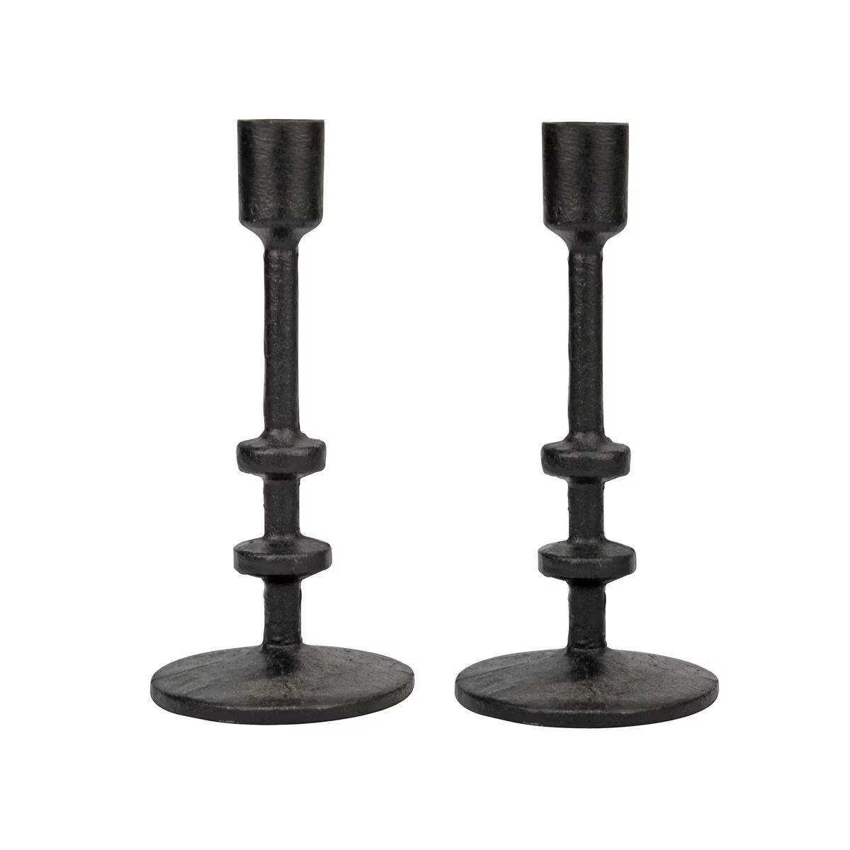 Candle Stick Holder Set Black - Stonebriar Collection | Target