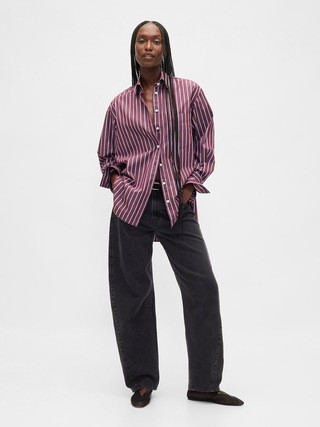 Organic Cotton Poplin Big Shirt | Gap (CA)