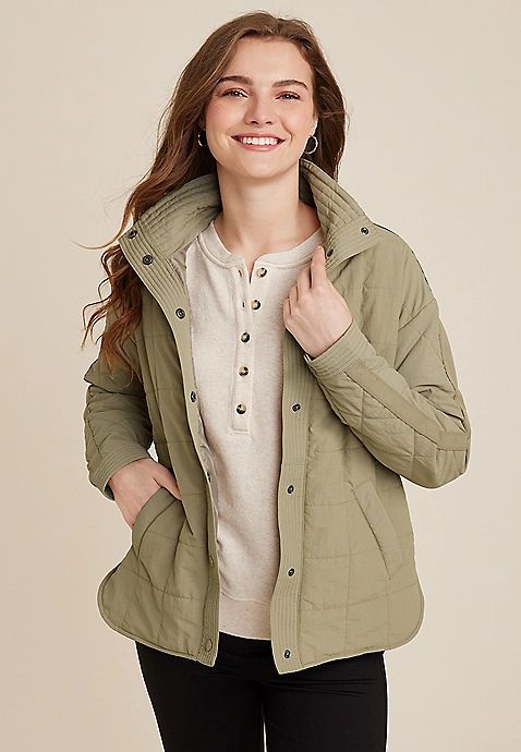 Quilted Bomber Jacket | Maurices