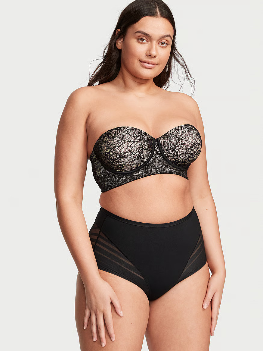 Firm Compression Strapless Lace Longline Bra | Victoria's Secret (US / CA )