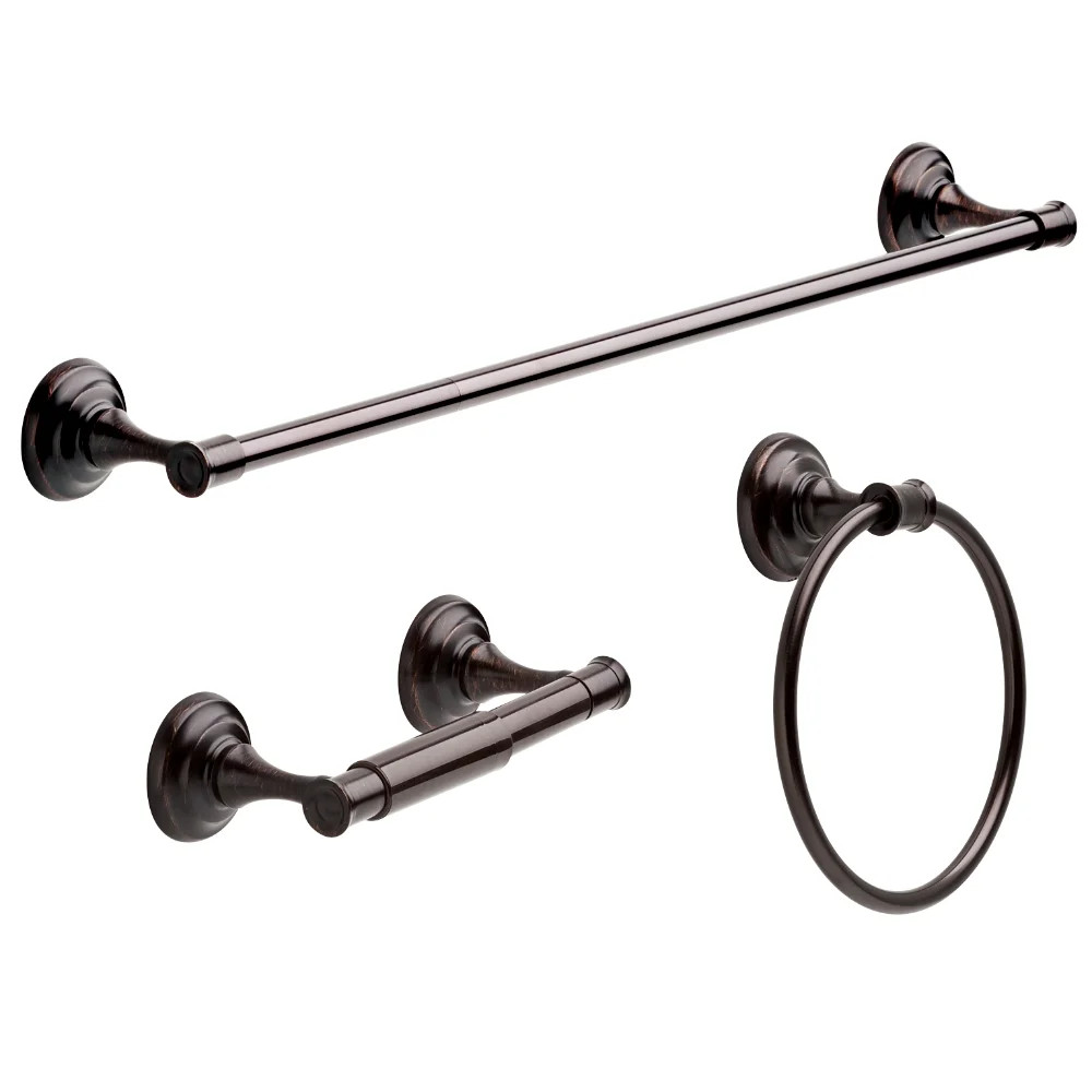 Better Homes & Garden Classic, Towel Bar, Toilet Paper Holder, Towel Ring, Oil Rubbed Bronze - Wa... | Walmart (US)