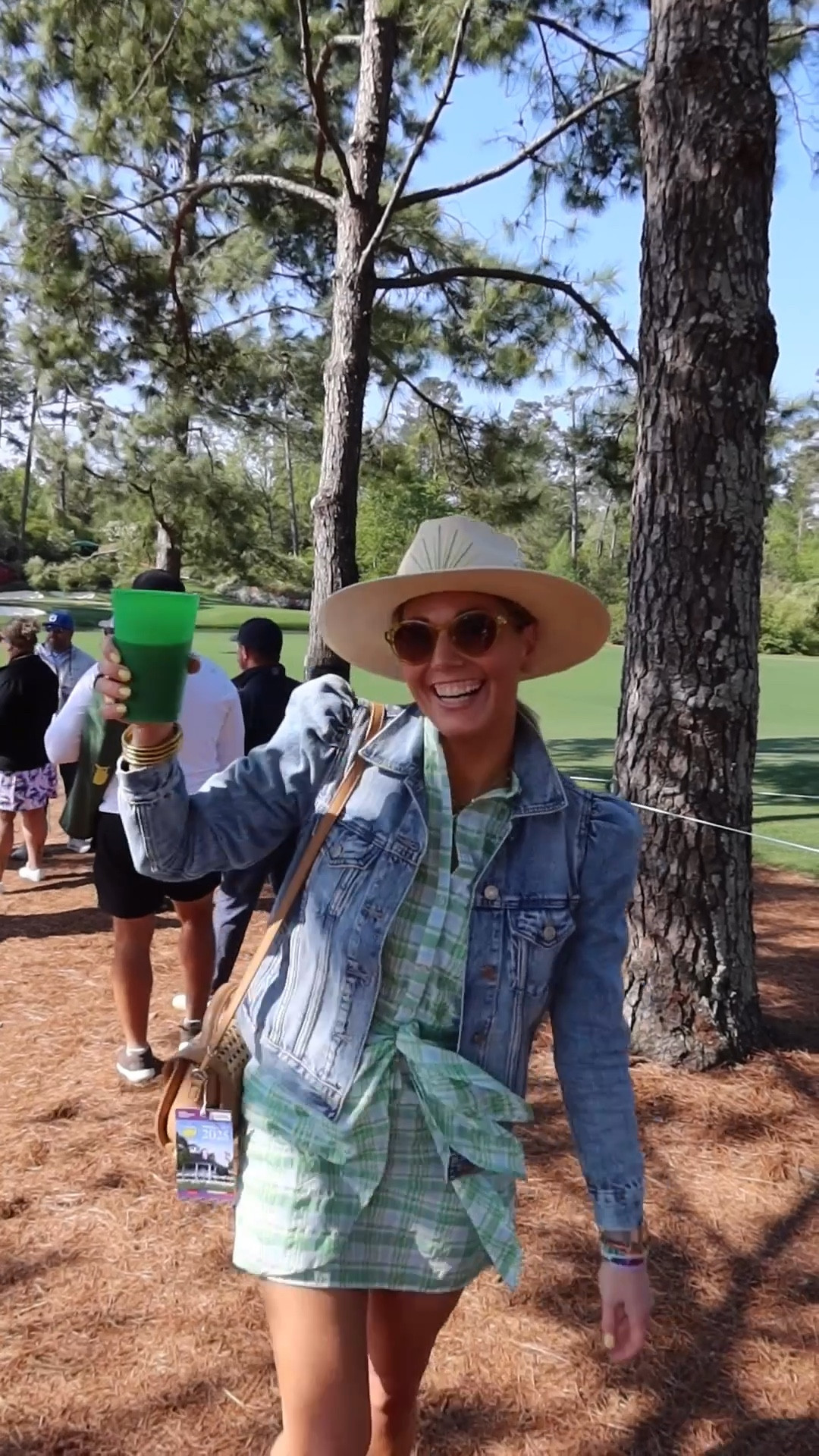 Take me to the masters! Such a fun day at the Wednesday par 3 tournament! Linking everything I can! 
Denim jacket/ on major sale I did XS but prob should’ve done small! 
Dress- sold out on mango but linking similar and limited sizes in it on nordstroms website! 
Hat is tipsy threads so can’t link but check him out on Instagram! 
Yellow top is Walmart- linked on Mavely shop (link in bio on Instagram)
Jeans- size 26 

#LTKStyleTip #LTKItBag #LTKWatchNow