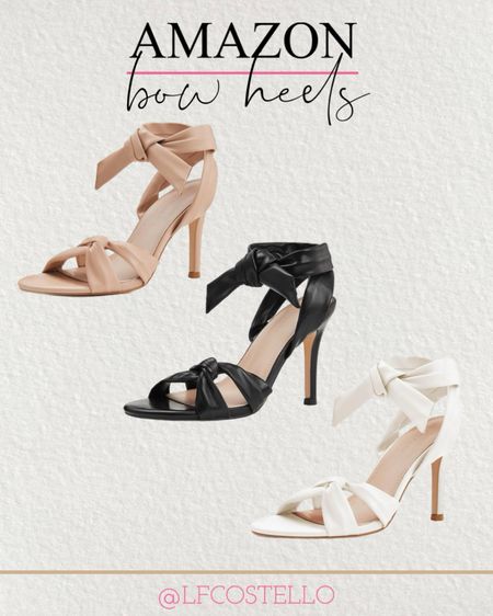 Amazon bow tie-up heels - summer heels 

#LTKShoeCrush #LTKFindsUnder50 #LTKSaleAlert