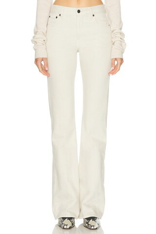 Haikure Flora Wide Leg Jeans in Beige | FWRD 