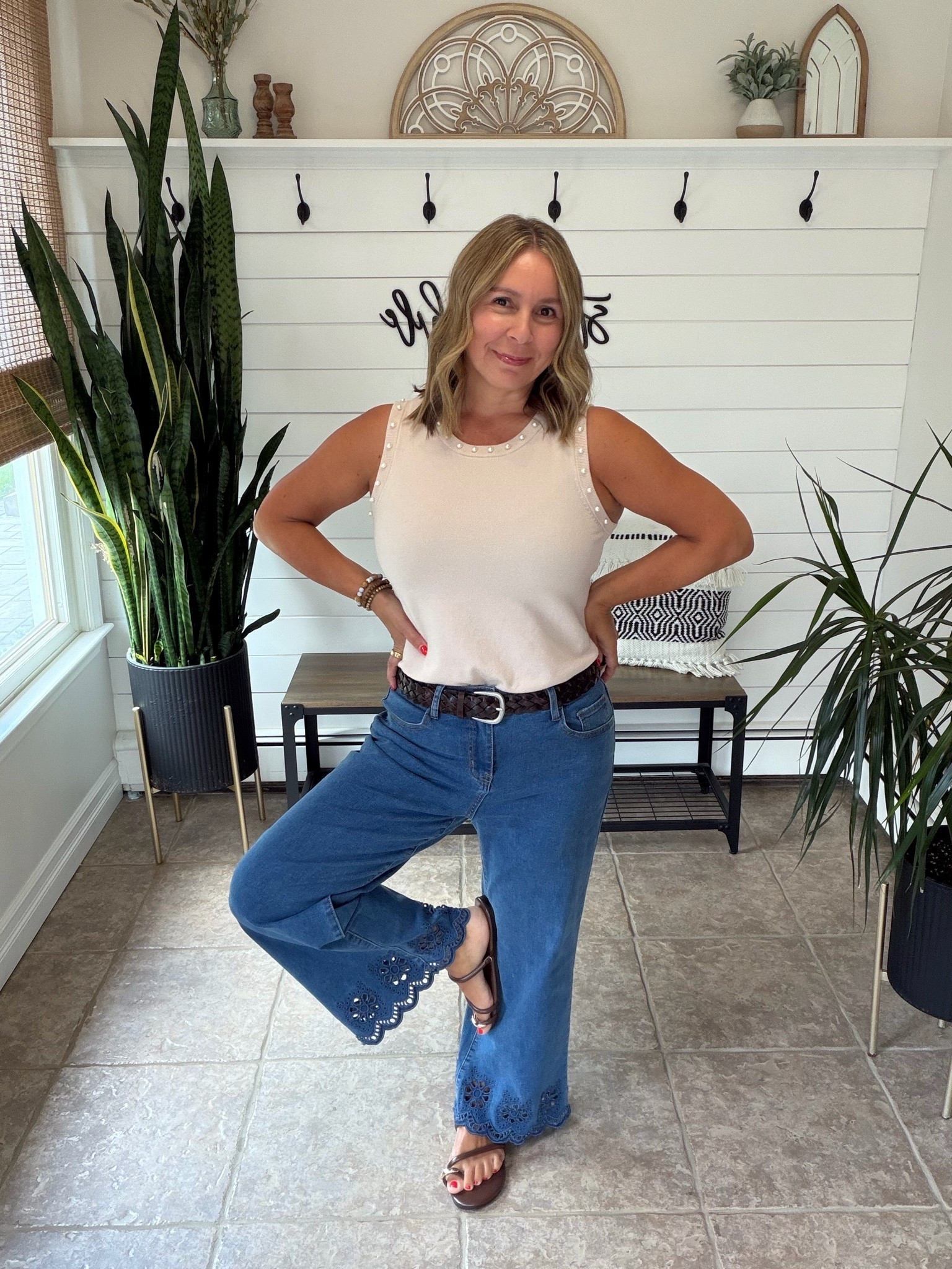 Summer to fall transition outfit! Cute teacher outfit! Shared similar tops since mine is sold out. Summer outfits over 40, fall outfits women

#LTKOver40 #LTKWorkwear #LTKSaleAlert