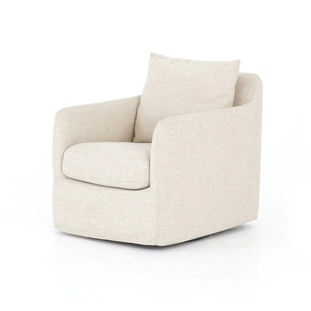 Banks Swivel Chair in Various Colors | Burke Decor