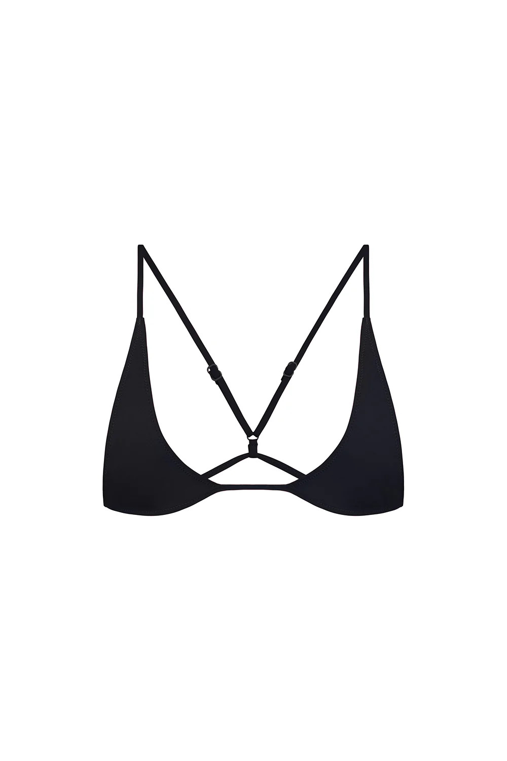 universo bralette in black eco compression | Tropic of C