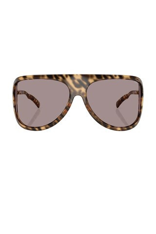 Miu Miu Shield Sunglasses in Brown | FWRD 