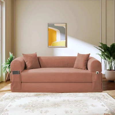 Convertible Sofa Bed Couch,80 Inch Boneless Couches For Living Room,Folding Sleeper Sofa Bed Queen With Storage,Corduroy Flod Out Couch Compressed Cou | Wayfair North America