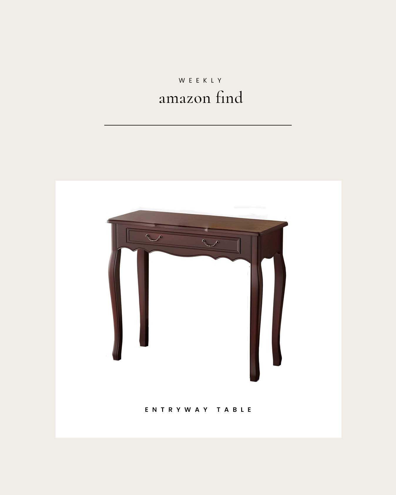 Weekly Amazon Find : Walnut Entryway Table... or Nightstand 

 

#LTKHome