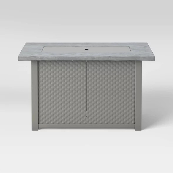 Stamped Steel Wicker Patio Firepit - Threshold™ | Target