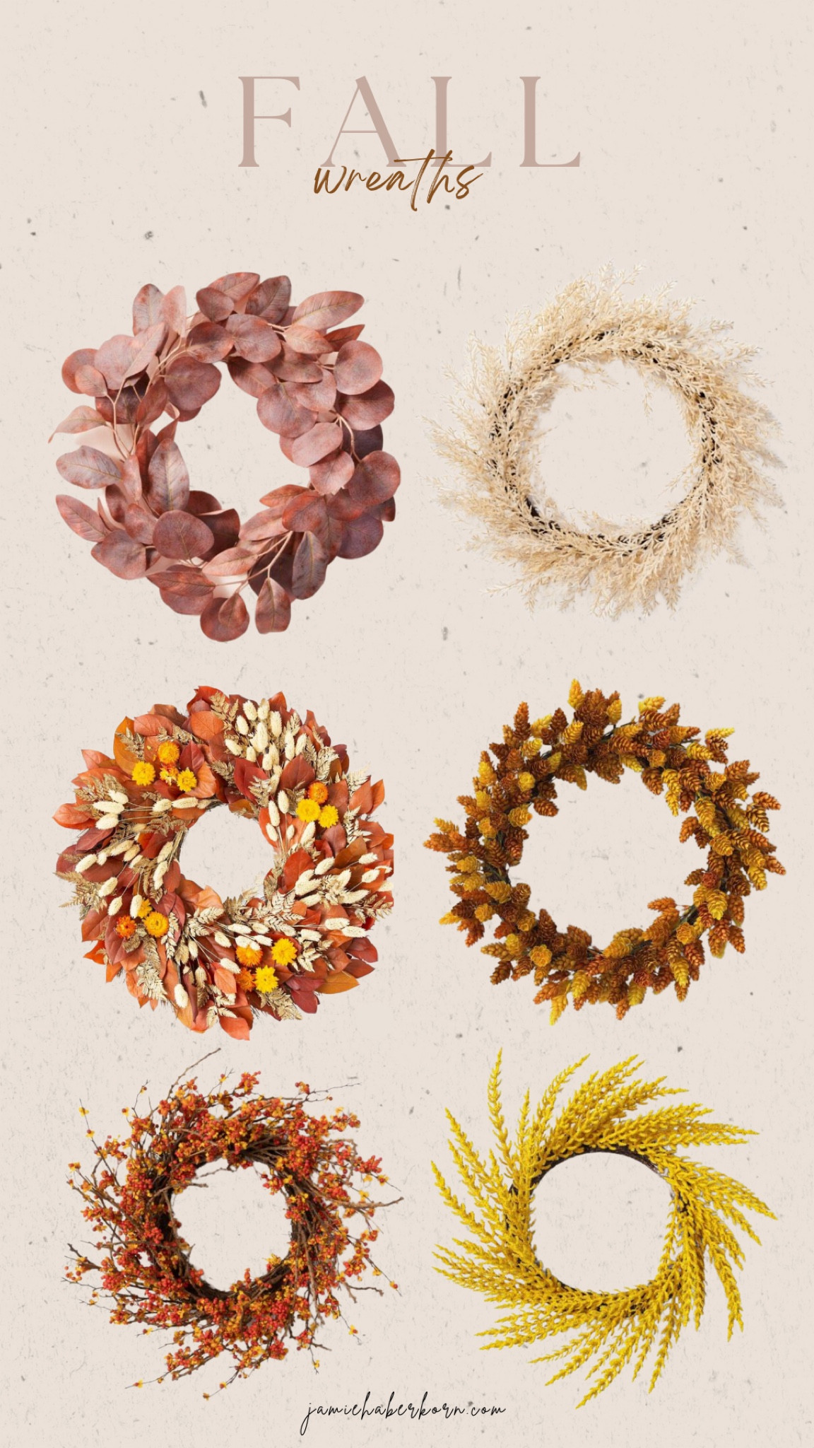 Fall home decor - wreaths 


#targetfinds #targethomedecor #jamiehaberkornblog #fallwreaths #under50 #under100 #fallfinds #decor #neutralhomedecor

#LTKunder100 #LTKhome #LTKSeasonal