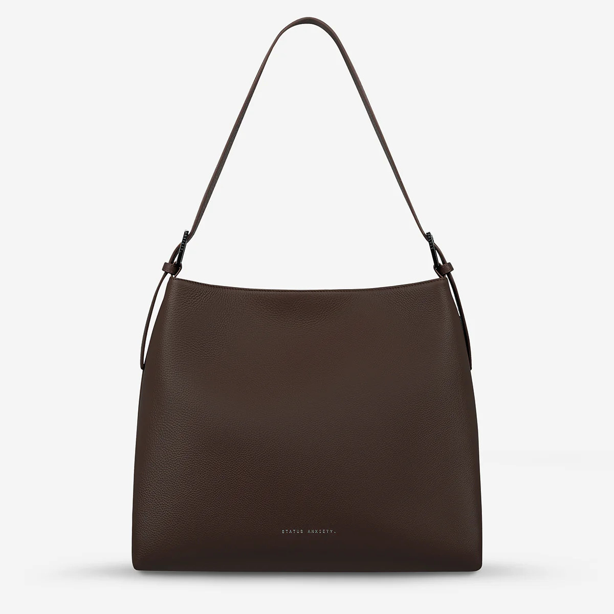Forget About It Women's Cocoa Leather Tote Bag | Status Anxiety® | Status Anxiety 