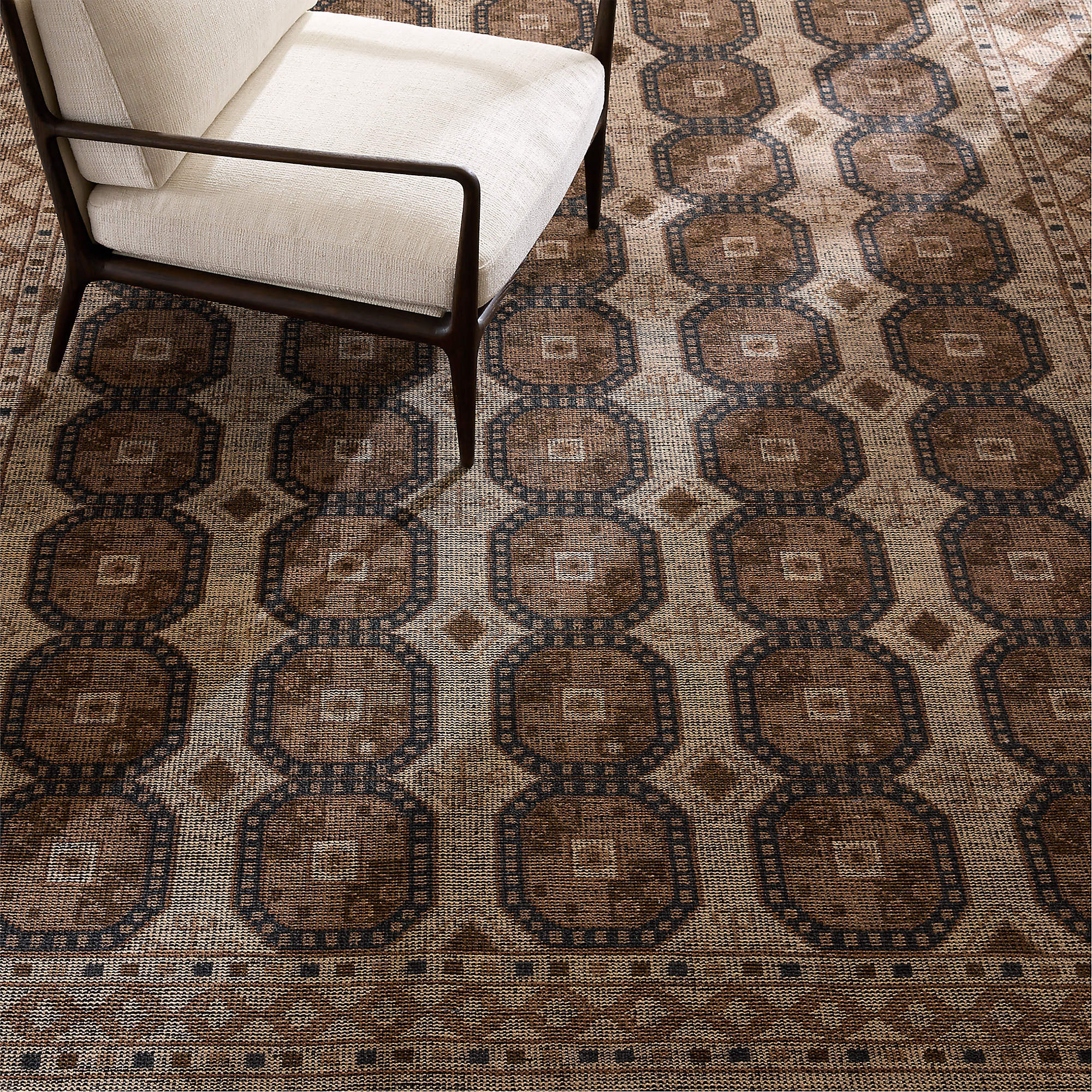 Pascala Hand-Knotted Taupe Wool Area Rug 9'x12' + Reviews | CB2 | CB2