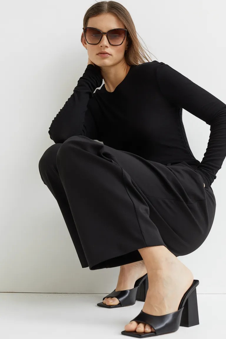 Dressy Jersey Pants - Black - Ladies | H&M US | H&M (US + CA)