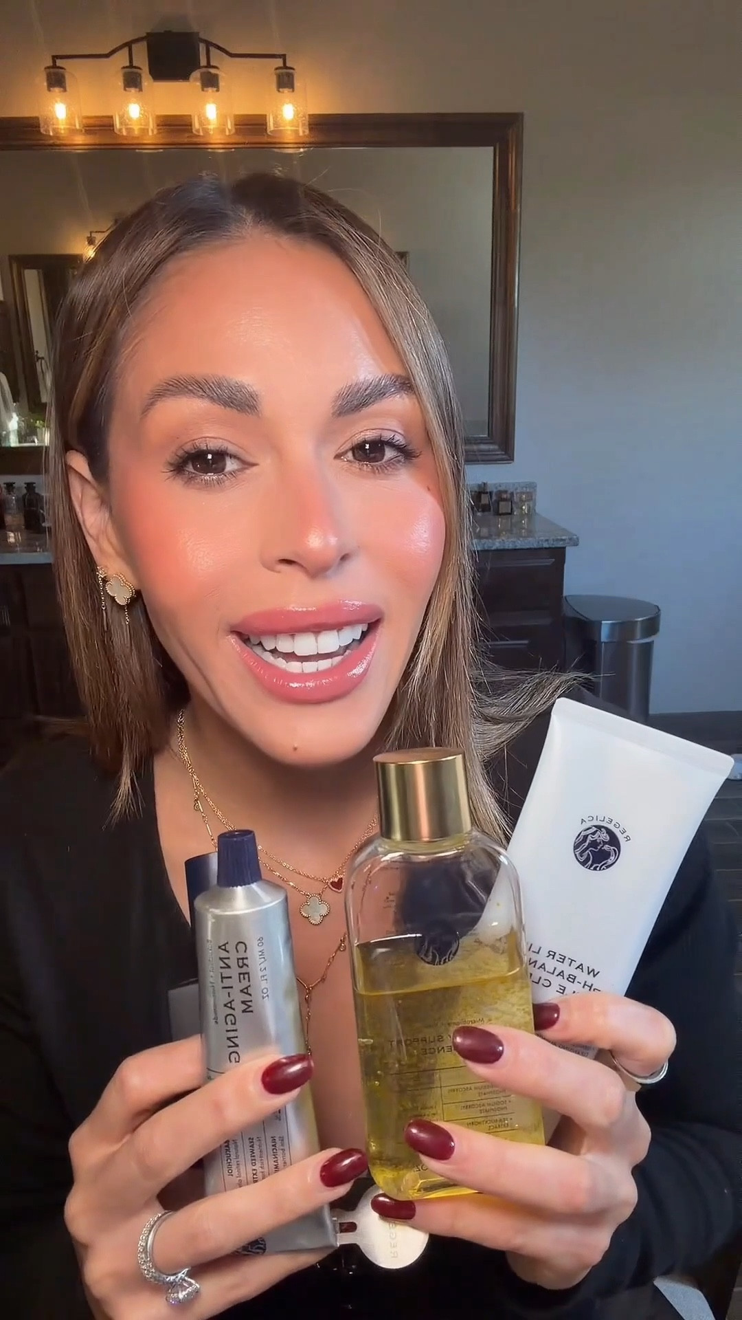 Regelica routine (4 steps):
	1.	Water Lily pH-Balanced Gentle Cleanser — non-stripping, SLS-free
	2.	Microbiome + Vitamin C Immunity Essence — pH balance + microbiome support
	3.	Mandelic + Edelweiss Renewal Serum — gentle exfoliation + brightness
	4.	Bakuchiol + Niacinamide Anti-Aging Cream — barrier support + firming
@regelica_skincare #skincareroutine #glowingskin

#LTKBeauty #LTKmorningroutine #LTKselfcare